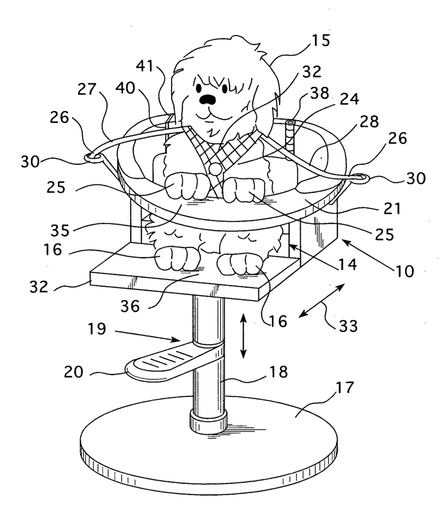 Ridiculous Patent Dog grooming salon chair Innovate Product Design