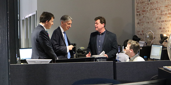 Chancellor of the Exchequer, Philip Hammond, visits Innovate Design